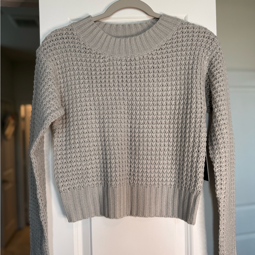 Lulu's Cream Textured Knit Sweater